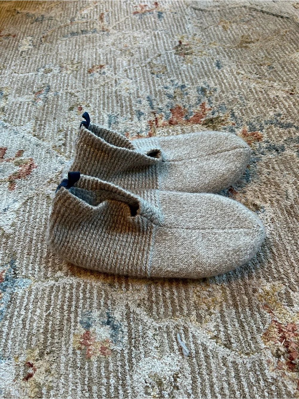 Bombas Gray Knit Slipper Socks